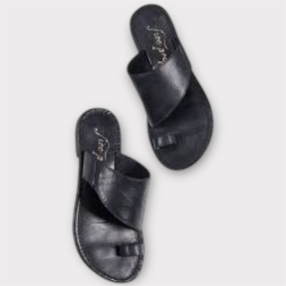 Free People Sant Antoni Slides, Black size 8